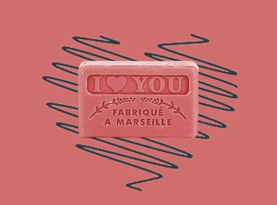 60g French Guest Soap - I Love You