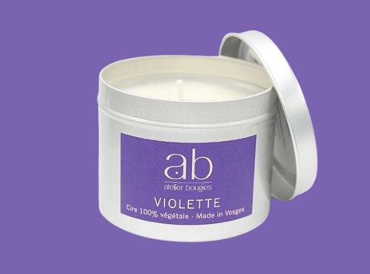Violet Natural Candle In A Tin