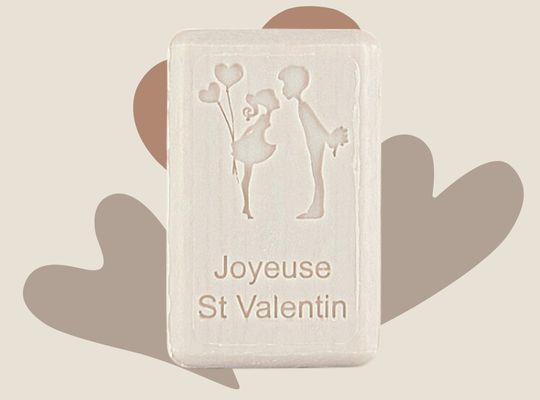 125g French Market Soap - St Valentine's Couple