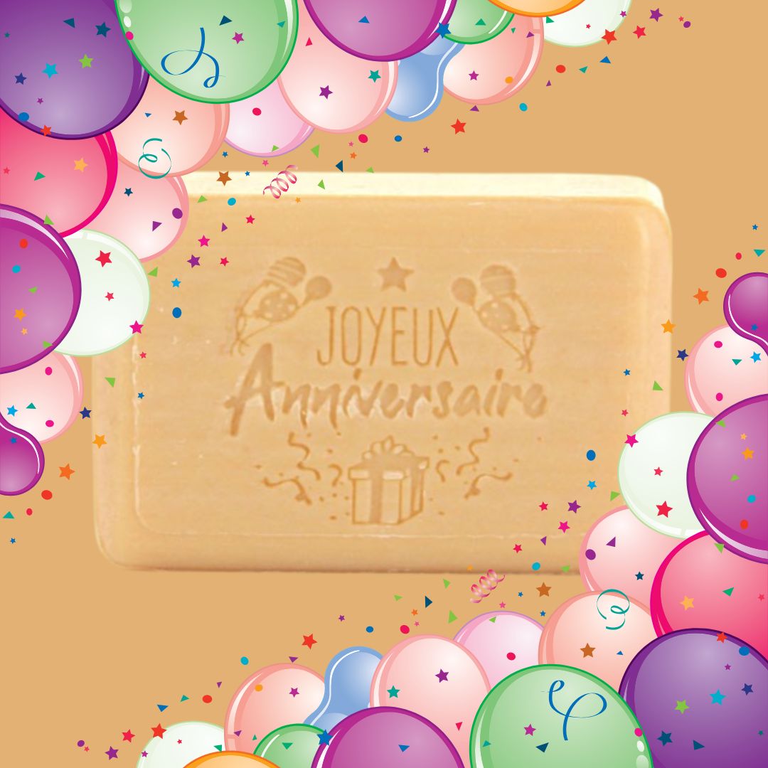 125g French Market Soap - Happy Birthday