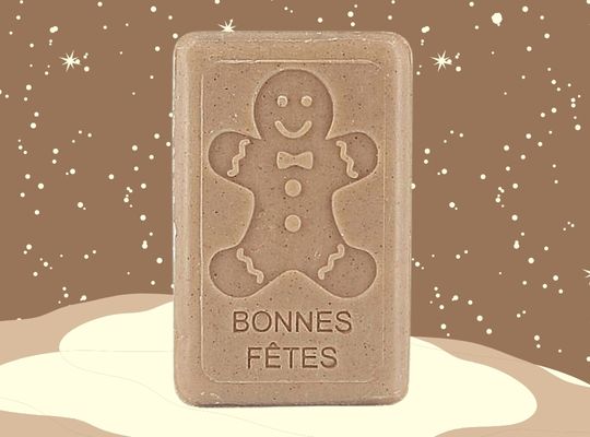 125g French Christmas Soap - Gingerbread