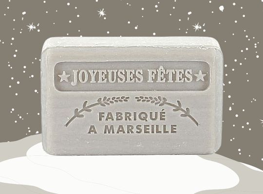 125g French Christmas Soap - Silver