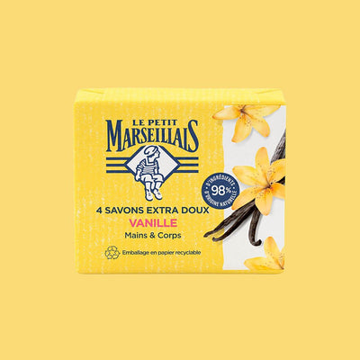 Le Petit Marseillais Vanilla Soap: 4 x 100g Bars