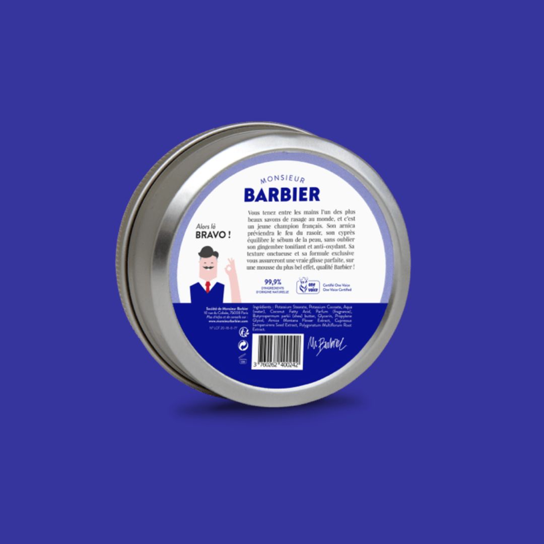 Monsieur Barbier Shaving Soap Blue Edition