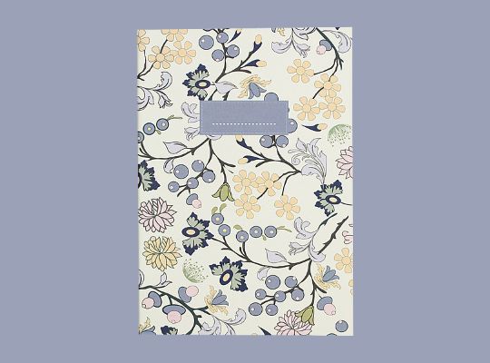 Violet Floral Notebook