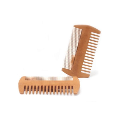 Two-sided Wooden Beard Comb