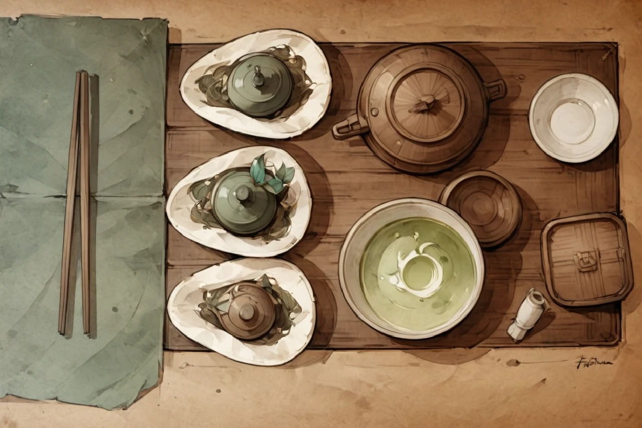 Various types of green tea to choose from