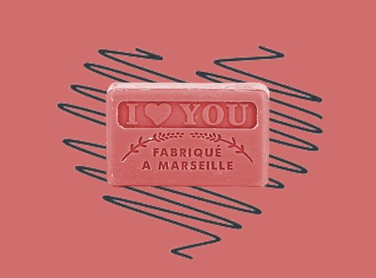 I Love You French Soap - Savonnette Marseillaise