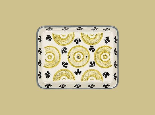 Ceramic Soap Dish - Tropical Yellow